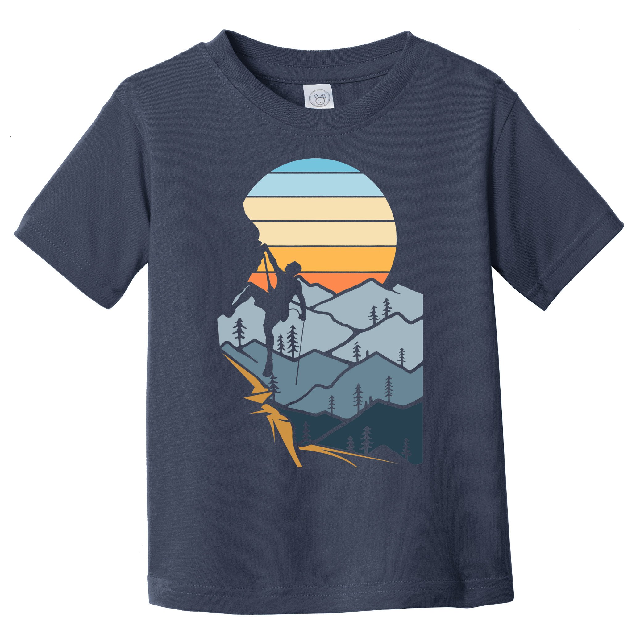 Mountain Climber Boulder Sports Hobby Retro Rock Climbing Toddler T-Shirt
