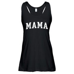 Mama Classic Bold Font Mama Birthday Gift Ladies Essential Flowy Tank