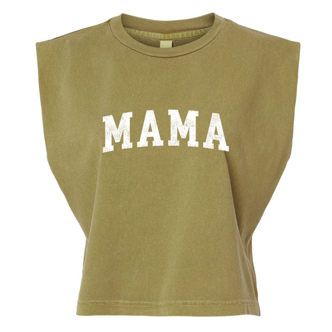 Mama Classic Bold Font Mama Birthday Gift Garment-Dyed Women's Muscle Tee