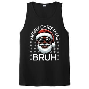 Merry Christmas Bruh Funny Christmas Santa Claus PosiCharge Competitor Tank