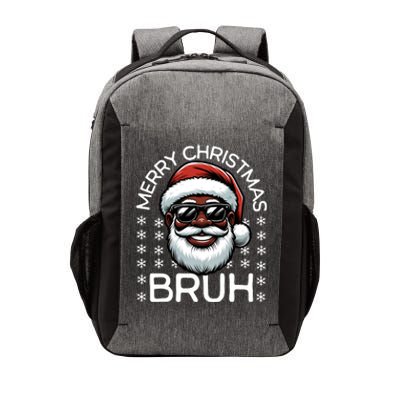 Merry Christmas Bruh Funny Christmas Santa Claus Vector Backpack