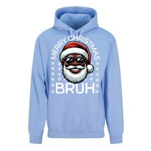 Merry Christmas Bruh Funny Christmas Santa Claus Unisex Surf Hoodie