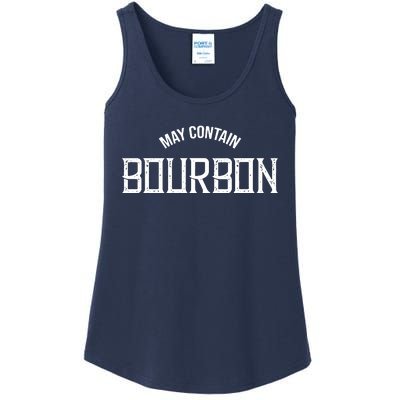 May Contain Bourbon Funny Whiskey Lover Party Ladies Essential Tank