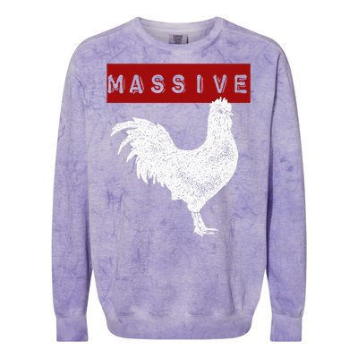 Massive Cock Big Dick Energy Colorblast Crewneck Sweatshirt