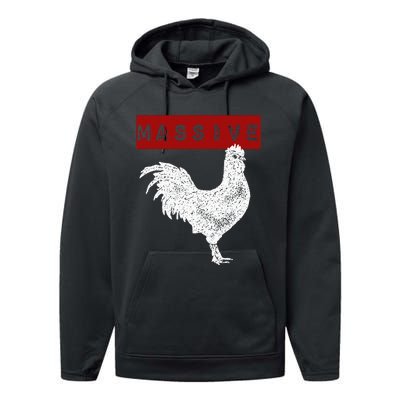 Massive Cock Big Dick Energy Performance Fleece Hoodie