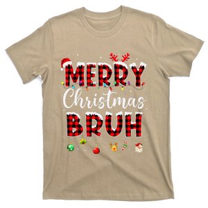 Merry Christmas Bruh Funny Christmas Santa T-Shirt