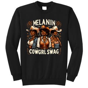 Melanin Cowgirls Black History African Melanin Cowgirl Swag Sweatshirt