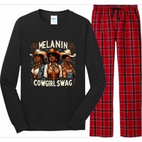 Melanin Cowgirls Black History African Melanin Cowgirl Swag Long Sleeve Pajama Set