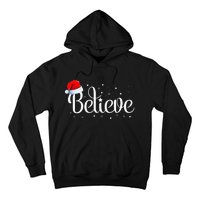 Merry Christmas Believe in Santa Claus Family Pajamas  Hoodie