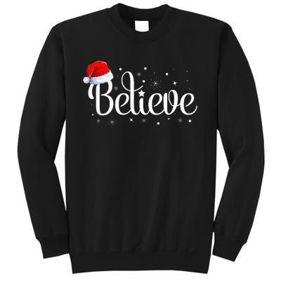 Merry Christmas Believe in Santa Claus Family Pajamas  Sweatshirt