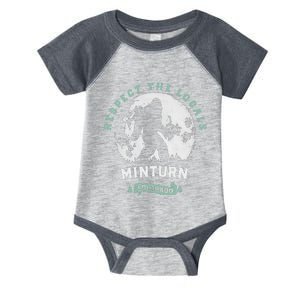 Minturn Colorado Bigfoot Night Walk Retro Sasquatch Infant Baby Jersey Bodysuit