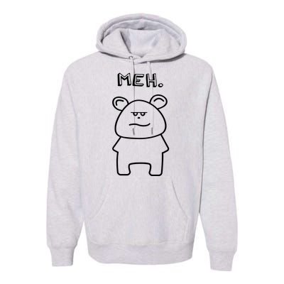 Meh Cute Bear Premium Hoodie