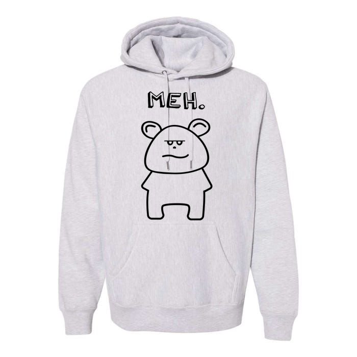 Meh Cute Bear Premium Hoodie