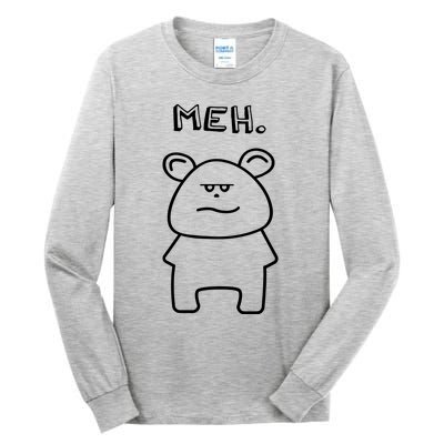 Meh Cute Bear Tall Long Sleeve T-Shirt