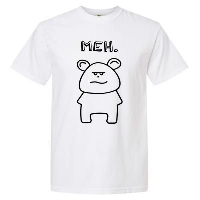 Meh Cute Bear Garment-Dyed Heavyweight T-Shirt