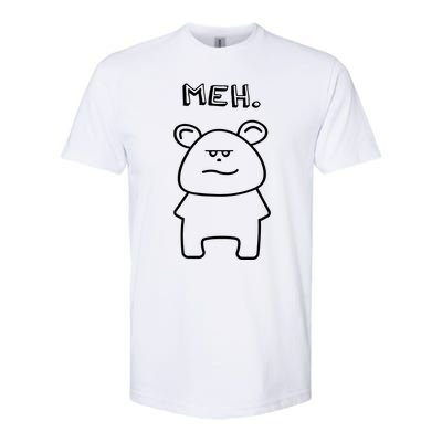 Meh Cute Bear Softstyle CVC T-Shirt