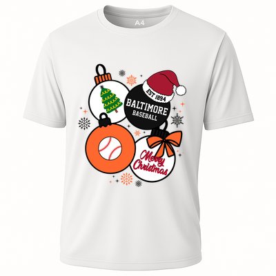 Merry Christmas Baltimore Baseball Est 1894 Performance Shirt