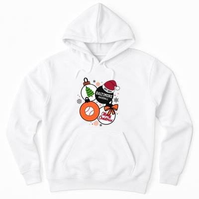 Merry Christmas Baltimore Baseball Est 1894 Hoodie