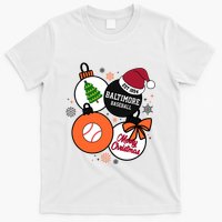 Merry Christmas Baltimore Baseball Est 1894 T-Shirt