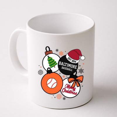 Merry Christmas Baltimore Baseball Est 1894 Mug