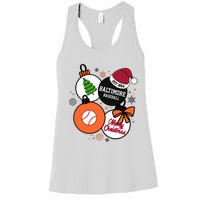 Merry Christmas Baltimore Baseball Est 1894 Women's Racerback Tank