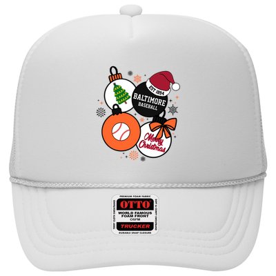 Merry Christmas Baltimore Baseball Est 1894 Trucker Hat