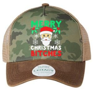 Merry Christmas Bitches Inappropriate Christmas Legacy Tie Dye Trucker Hat