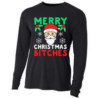 Merry Christmas Bitches Inappropriate Christmas Cooling Performance Long Sleeve Crew