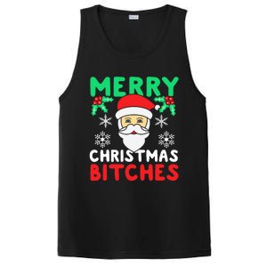 Merry Christmas Bitches Inappropriate Christmas PosiCharge Competitor Tank