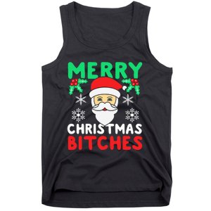 Merry Christmas Bitches Inappropriate Christmas Tank Top