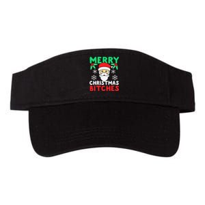 Merry Christmas Bitches Inappropriate Christmas Valucap Bio-Washed Visor