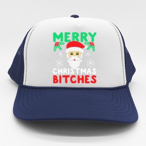 Merry Christmas Bitches Inappropriate Christmas Trucker Hat