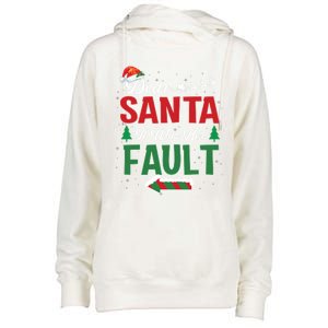 Matching Christmas Couples Gift Dear Santa It Was Her Fault Meaningful Gift Womens Funnel Neck Pullover Hood