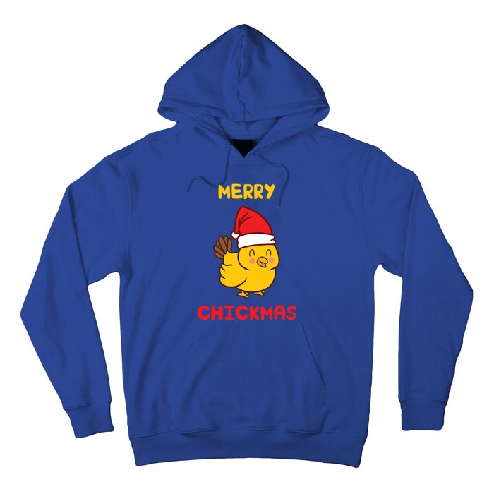 Merry Chickmas Cute Baby Chick Farm Christmas Funny Gift For Gift Hoodie