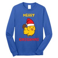 Merry Chickmas Cute Baby Chick Farm Christmas Funny Gift For Gift Long Sleeve Shirt