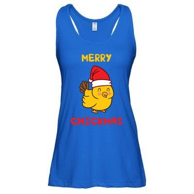 Merry Chickmas Cute Baby Chick Farm Christmas Funny Gift For Gift Ladies Essential Flowy Tank