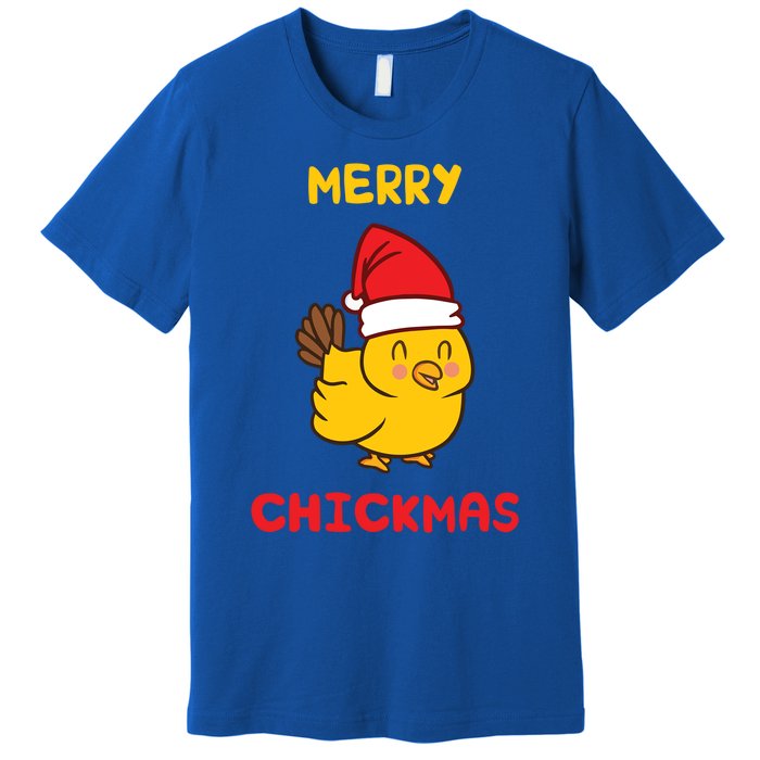 Merry Chickmas Cute Baby Chick Farm Christmas Funny Gift For Gift Premium T-Shirt