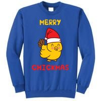 Merry Chickmas Cute Baby Chick Farm Christmas Funny Gift For Gift Tall Sweatshirt