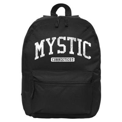 Mystic Connecticut Ct Js03 Vintage 16 in Basic Backpack