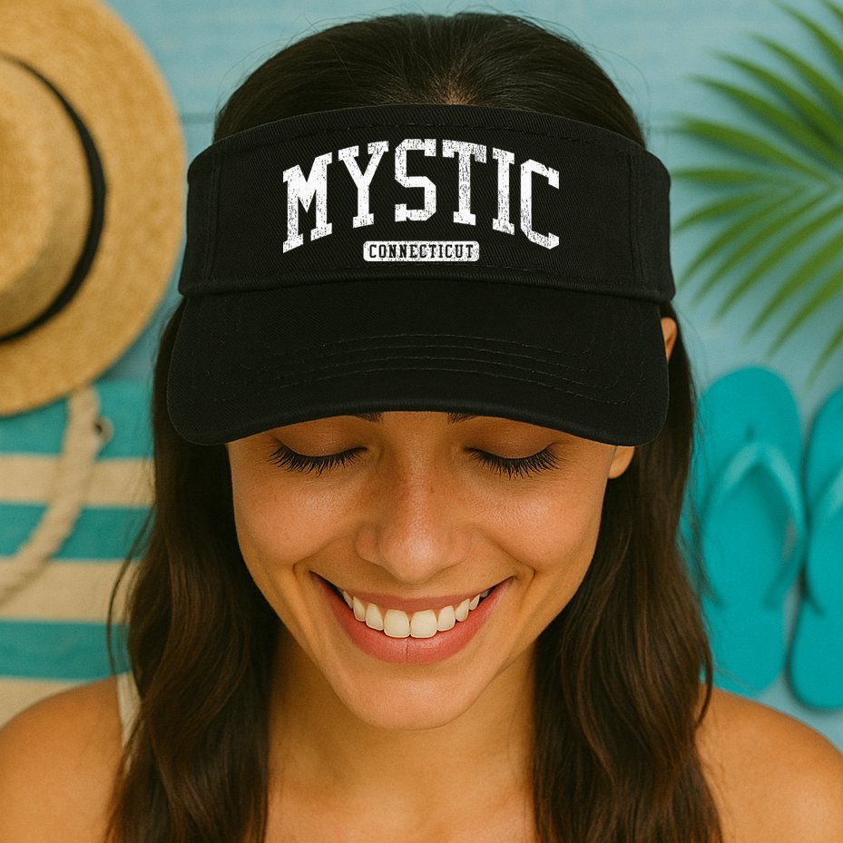 Mystic Connecticut Ct Js03 Vintage Visor