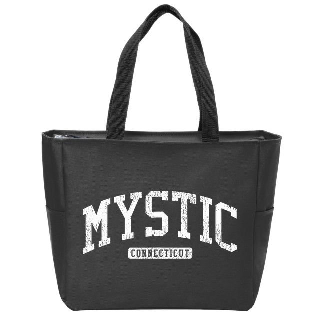 Mystic Connecticut Ct Js03 Vintage Zip Tote Bag