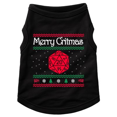 Merry Critmas Christmas D20 Rpg Board Game Role Play Doggie Tank