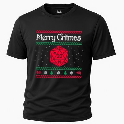 Merry Critmas Christmas D20 Rpg Board Game Role Play Performance Shirt