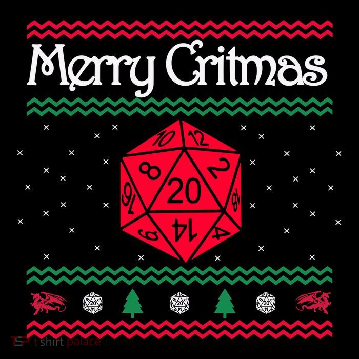 Merry Critmas Christmas D20 Rpg Board Game Role Play Baby Bodysuit