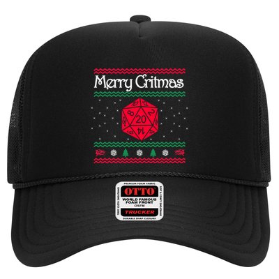 Merry Critmas Christmas D20 Rpg Board Game Role Play Trucker Hat