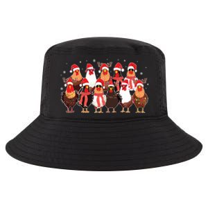 Merry Christmas Chicken Santa Reindeer Farm Animal Xmas Long Sleeve Cool Comfort Performance Bucket Hat