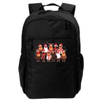 Merry Christmas Chicken Santa Reindeer Farm Animal Xmas Long Sleeve Daily Commute Backpack