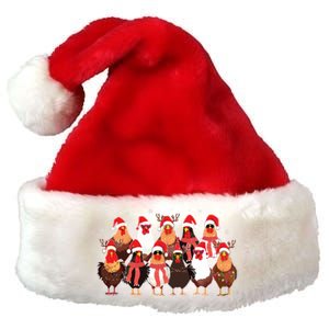 Merry Christmas Chicken Santa Reindeer Farm Animal Xmas Long Sleeve Premium Christmas Santa Hat