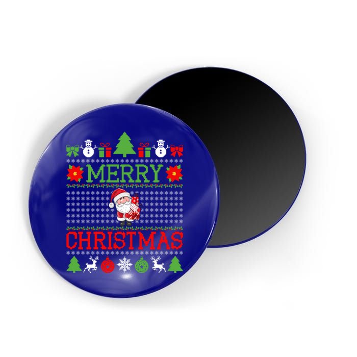 Merry Christmas Cute Santa Ugly Gift Magnet