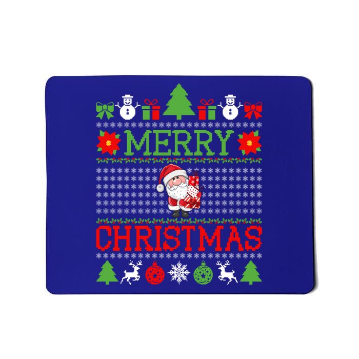 Merry Christmas Cute Santa Ugly Gift Mousepad